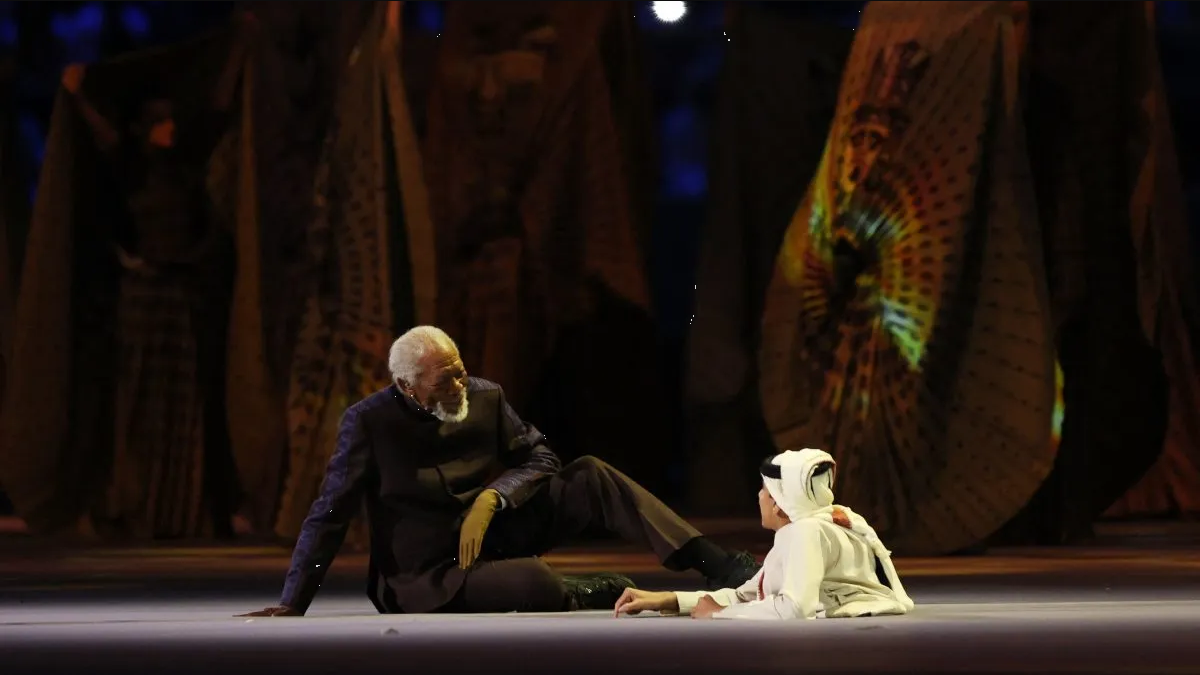 Así fue el mensaje de Morgan Freeman en la inauguración del Mundial Qatar 2022