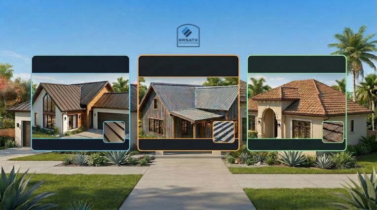 Metal roofing panel types labor cost comparison San Antonio