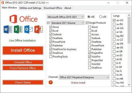 Office 2013-2021 C2R Install / Install Lite 7.3.2 b2