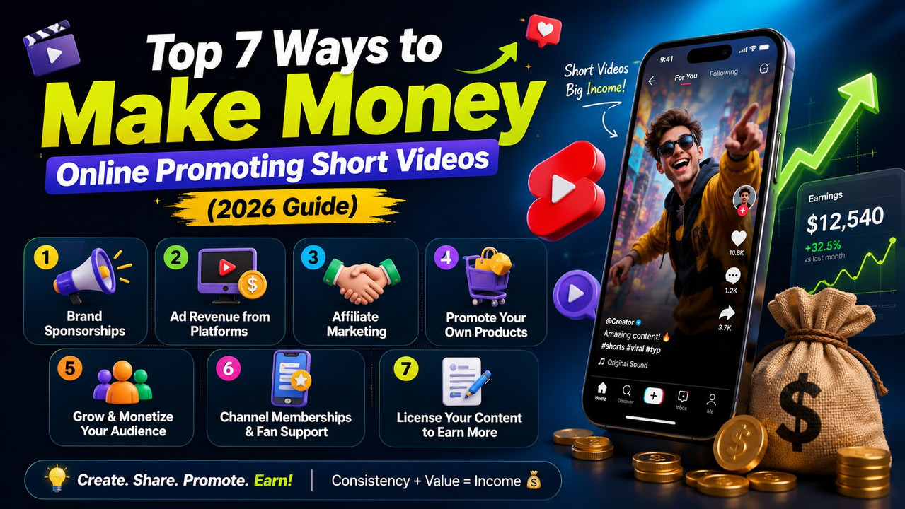 Make Money Online Short Videos Banner