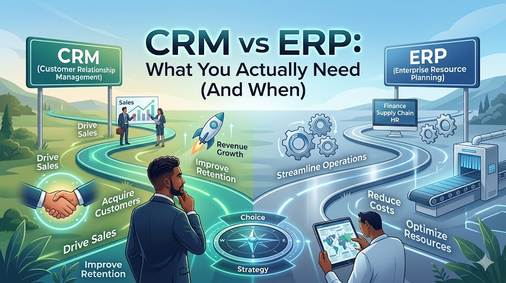 CRM vs ERP: What You Actually Need (And When)