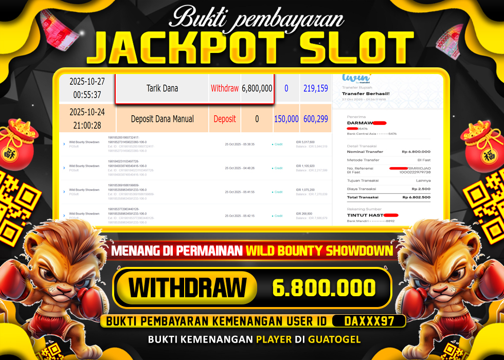 BUKTI JACKPOT LUNAS GUATOGEL