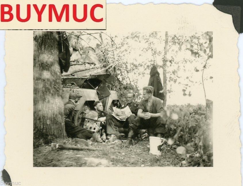 FOTO FRANCE KAMPFPAUSE SDKFZ SPÄHWAGEN