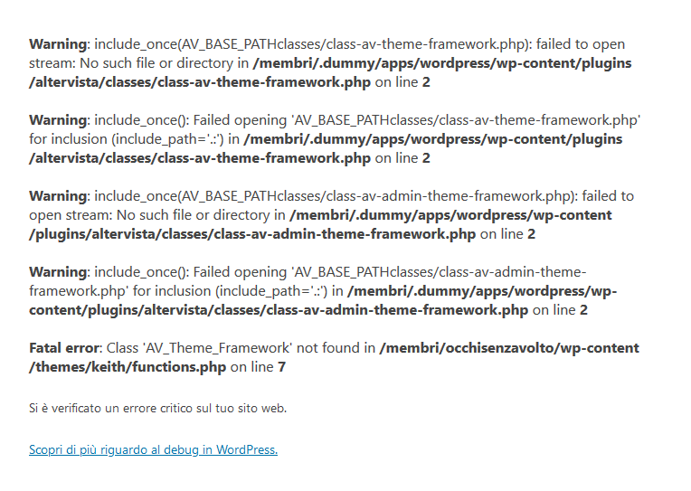 Screenshot_2020-09-23 WordPress › Errore