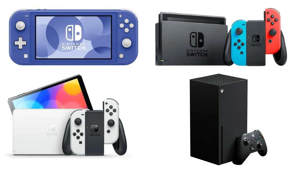 Mercado Libre: Consola Nintendo Switch Lite ($3,680), Nintendo Switch v1.1 ($5,534), Nintendo Switch OLED ($6,749), Xbox Series X ($11,249) 
