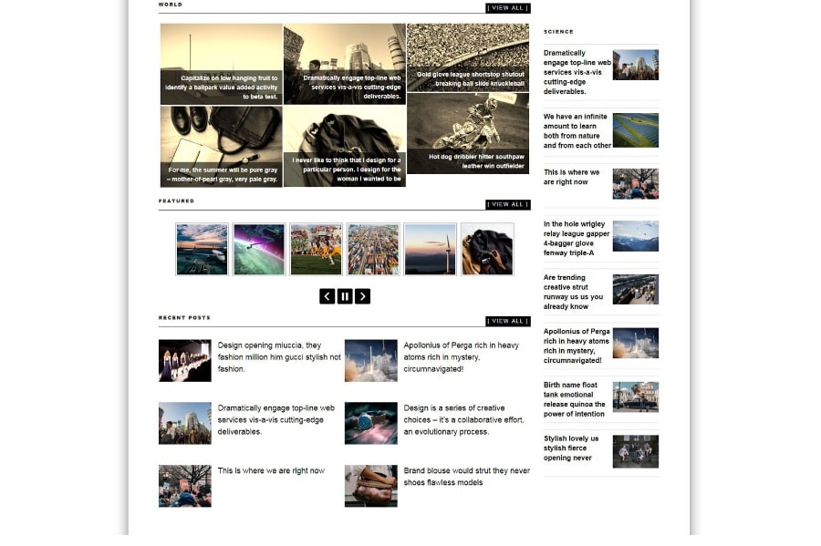 front page preview