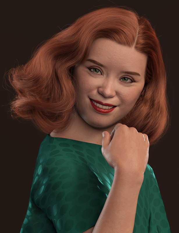 Vintage Curl Hair for Genesis 8 and Genesis 8.1 Females Vintage Curl Hair for Genesis 8 and Genesis 8.1 Females