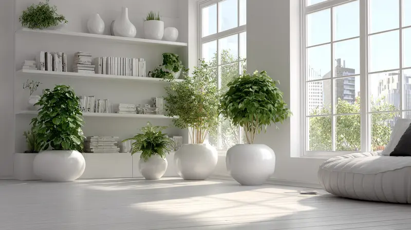 кашпо белое