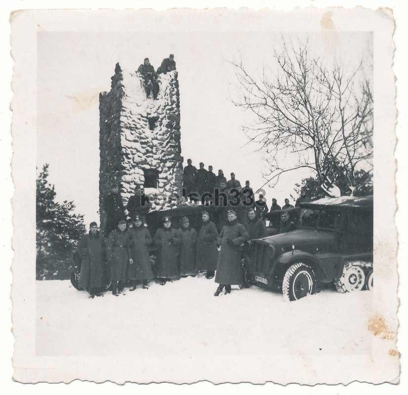 Foto TrÜbPl Wünsdorf 1940 Panzer Halbkette Wehrm