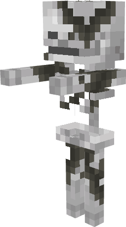 A skeleton overtaken by rot