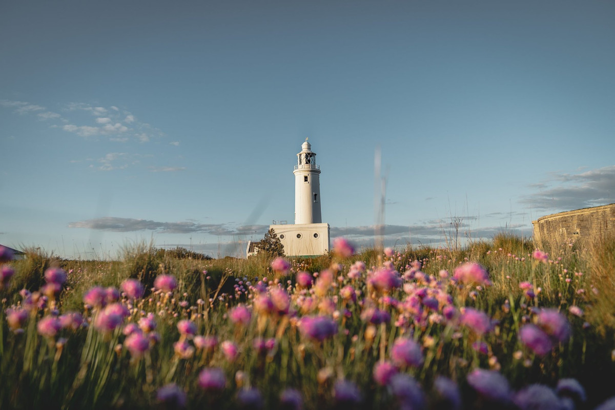 Light house at Hurst Spit in the New Forest