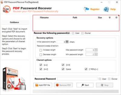 PDF Password Recovery Pro 3.2.1