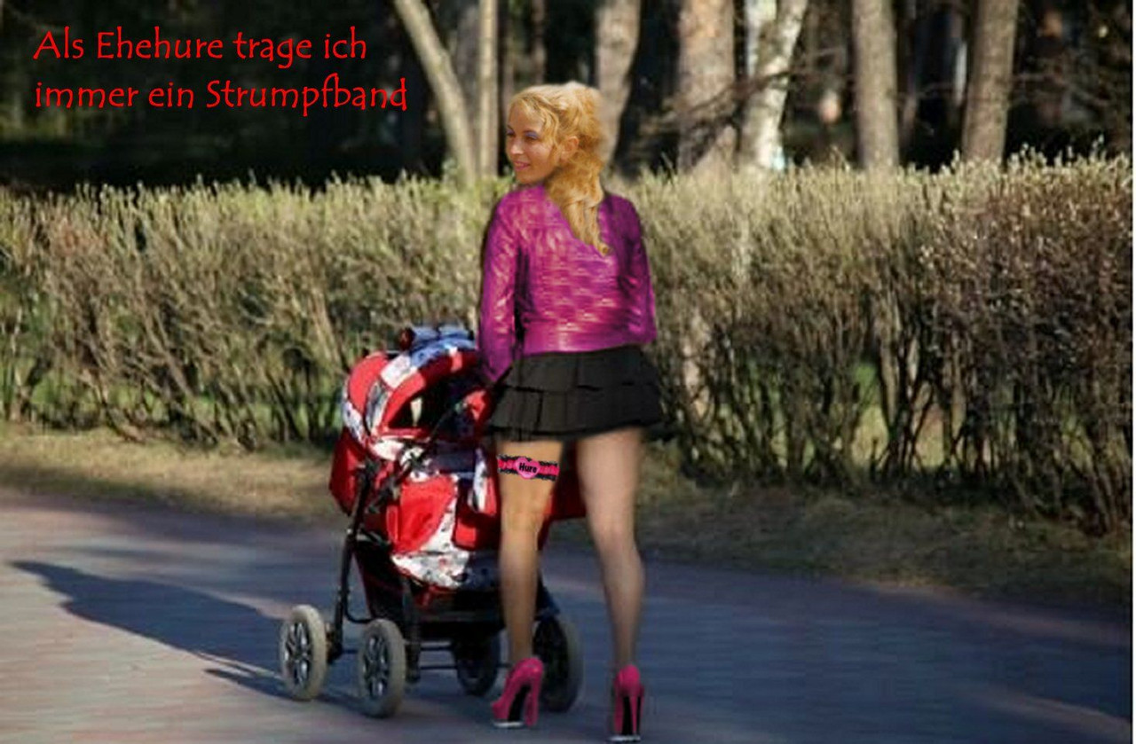Als Ehehure trage ich immer ein Strumpfband