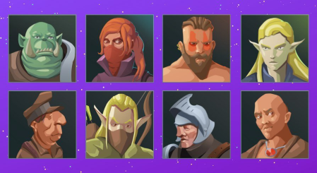 Unreal Engine Marketplace - Hand Painted Character Avatar Icons - Fantasy (4.2x)