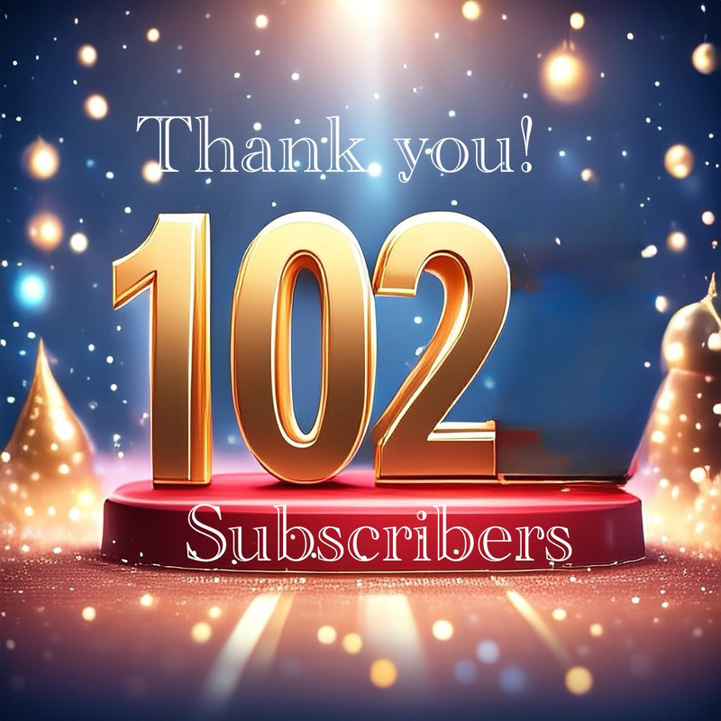 Bold white text that says ‘Thank You’ above and ‘Subscribers’ below on a dark background, expressing appreciation for audience support.