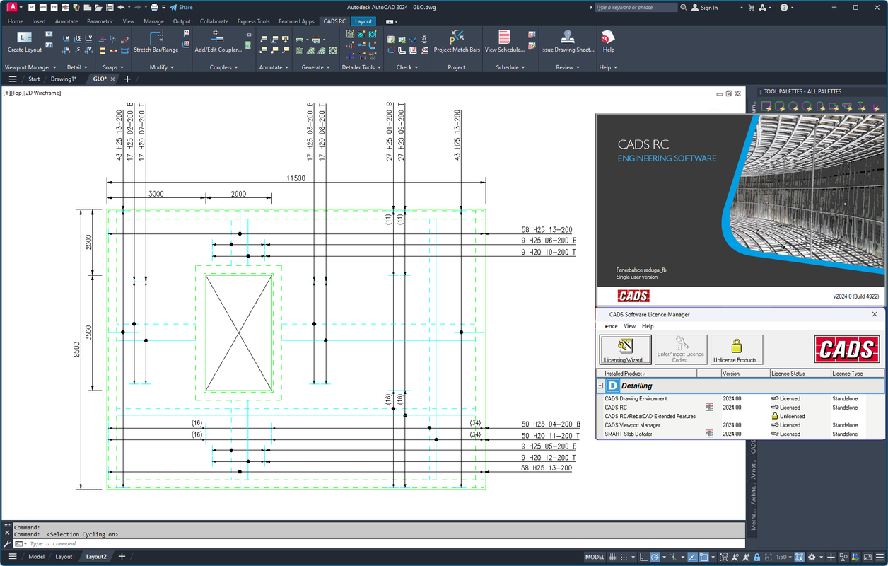 Working with CADS RC 2024.0 for Autocad full