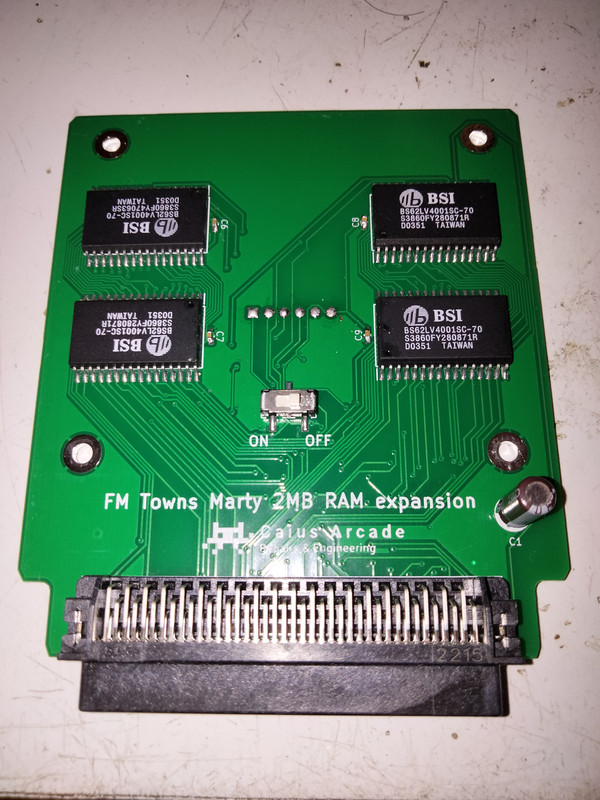 FM Towns Marty 2MB RAM expansion card (v1 and v2) from Caius