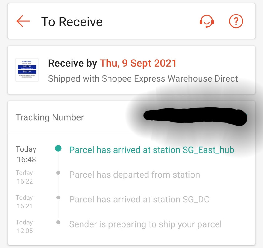 Sender is preparing to ship your parcel
