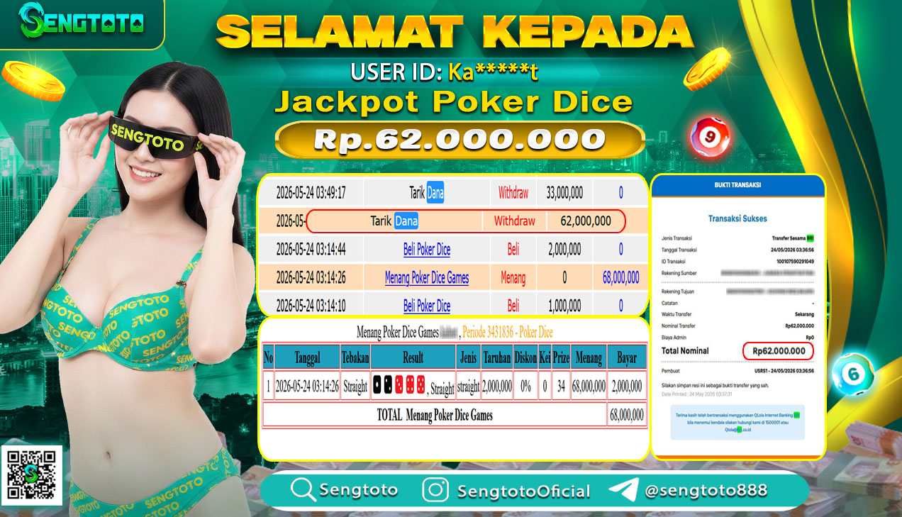 BUKTI PEMBAYARAN LIVEGAME POKER DICE