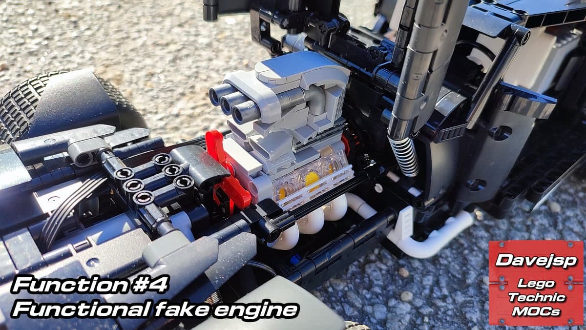 Lego Technic original MOC build of a roadster