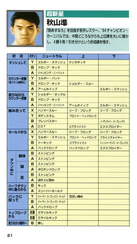 Zen-Nihon Pro Wres 2 - 3-4 Budoukan [SHVC-APRJ](SFC)(JP) -Manual(300DPI)_0021