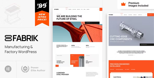 Fabrik – Manufacturing & Factory WordPress