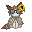 a ginger bicolor cat pixel drawn by lokes