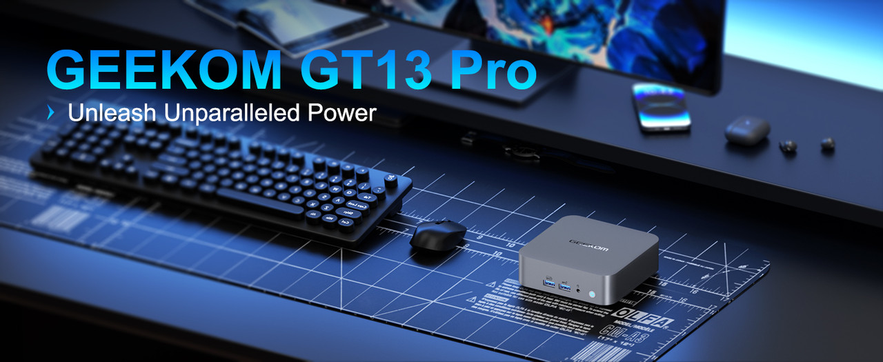 GEEKOM GT13 Pro Mini PC, Intel Core i9-13900H, 32GB RAM, 2TB SSD