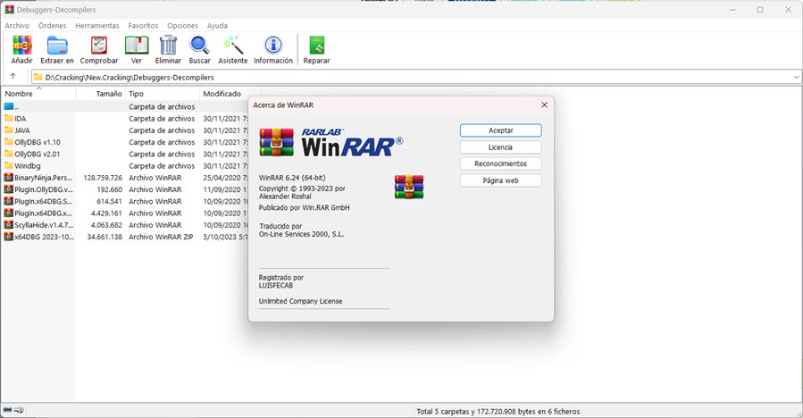 WinRar v6.24 [Español/Inglés][x86-x64][Compresor de calidad] 06-10-2023-15-07-15