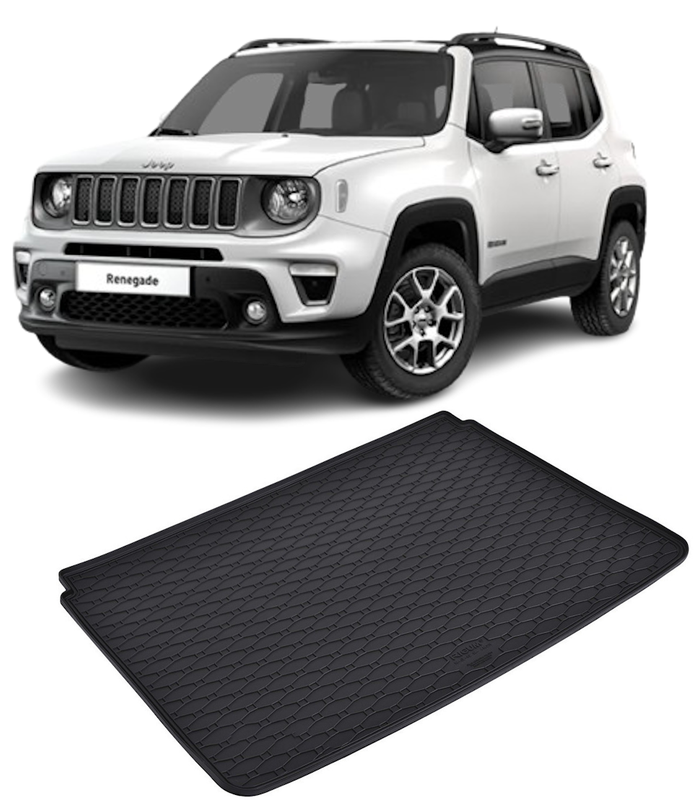 Tavita auto JEEP Renegade MHEV 2019-prezent, protectie portbagaj, Cri-Flo, din cauciuc 100%, compatibil cu autoturismul JEEP Renegade MHEV