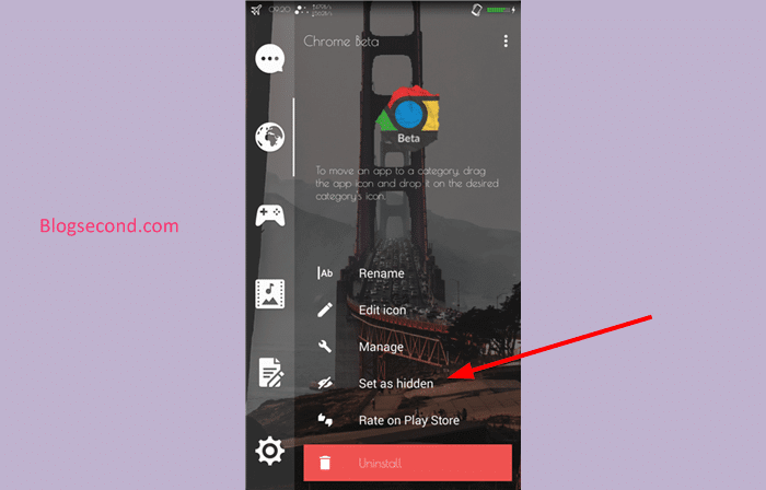 Menyembunyikan Aplikasi dengan Launcher