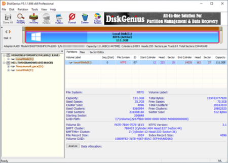 DiskGenius Professional 5.4.6.1441 Multilingual Portable