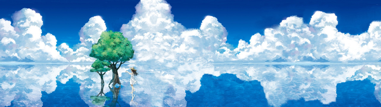 blue-sky-alone-girl-chill-background