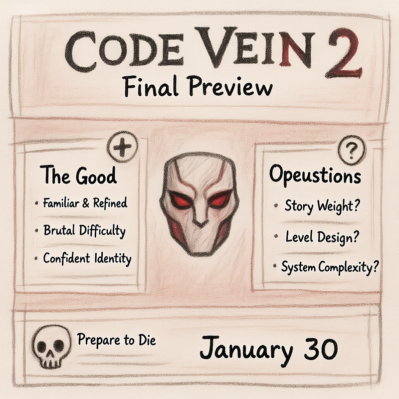 Code Vein 2 Final Preview: IGN Got Absolutely Wrecked By The Bosses and That's Exactly What Fans Wanted 1 Dark anime fantasy boss battle showing challenging soulslike combat