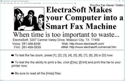 ElectraSoft Pcx-Dcx Fax Viewer 19.03.01