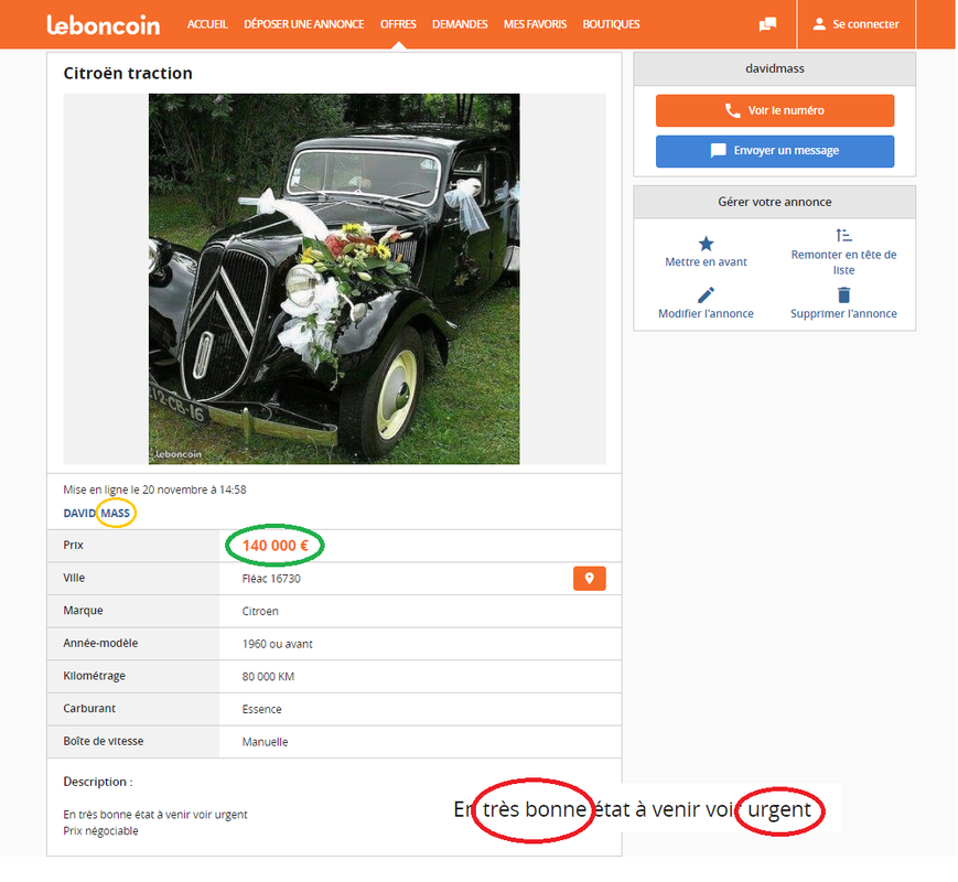 Trac mariage 140 K€