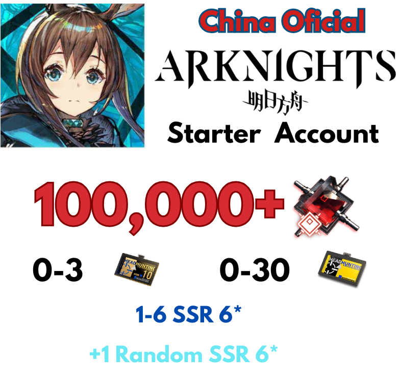 [China Official] Arknights Starter Accounts Bản Trung Quốc loại 2 