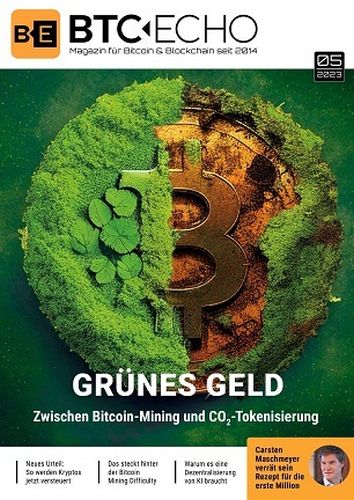 Cover: Btc Echo Magazin für Bitcoin und Blockchain Mai No 05 2023