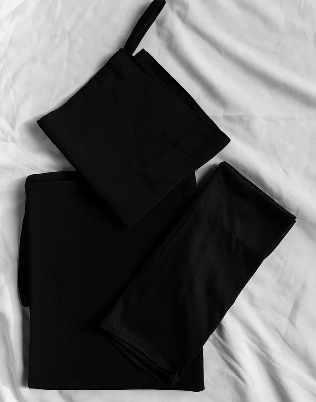 Black Hijab Set