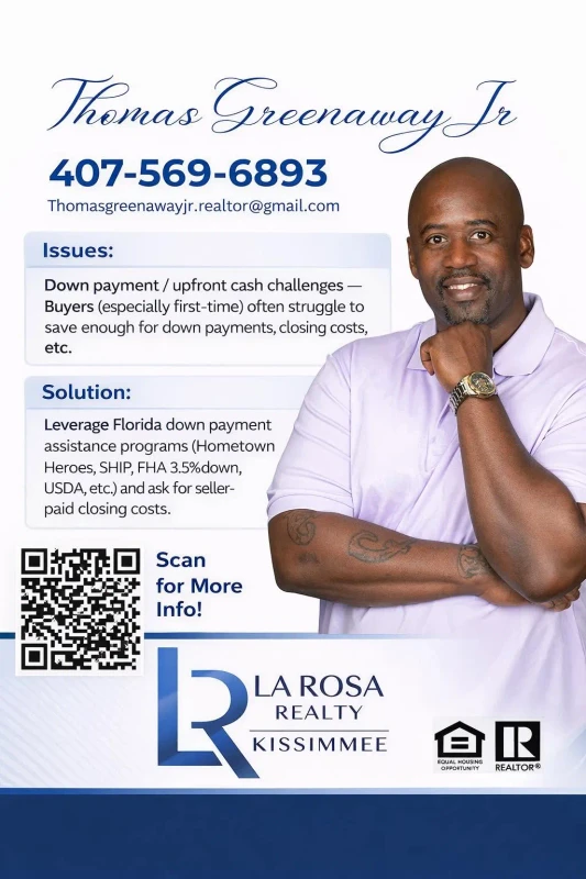 Thomas Greenaway Jr. Realtor La Rosa Realty Kissimmee Florida