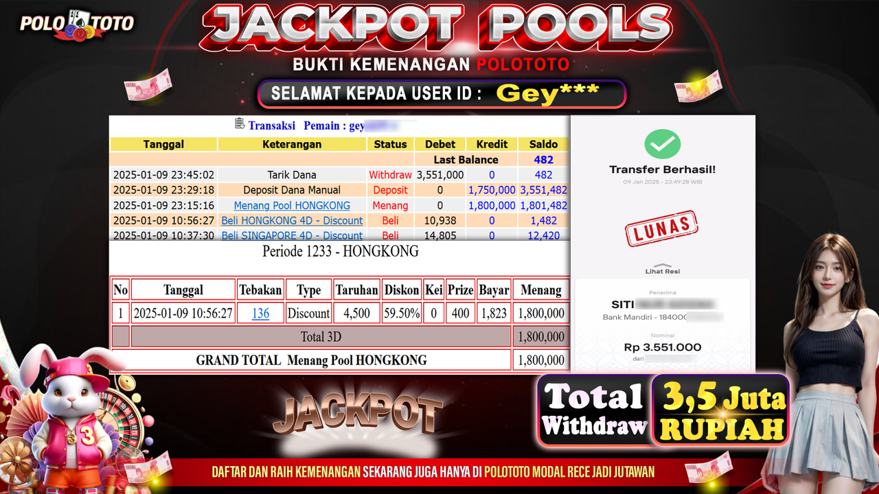 POLOTOTO JACKPOT TOGEL PASARAN HONGKONG Rp.3,551.000,-