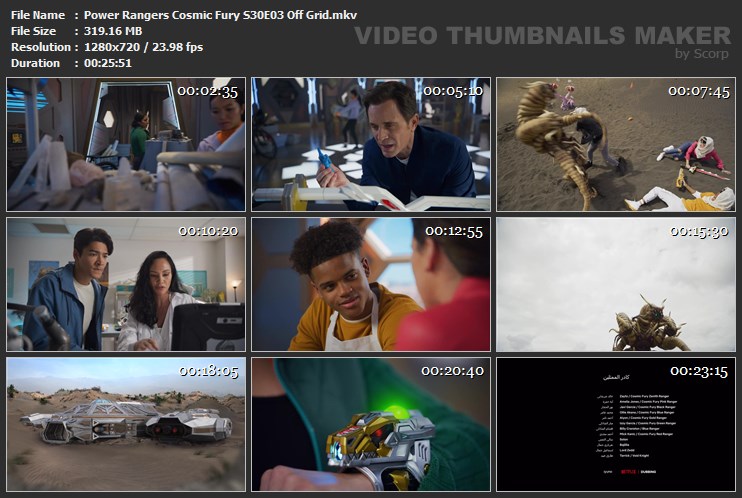 Power Rangers Cosmic Fury S30E03 Off Grid.mkv