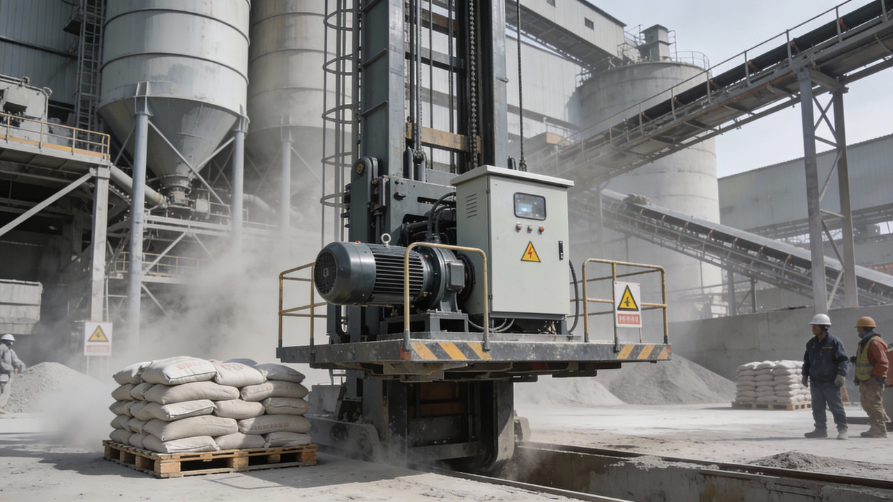 Подъемник для цементного завода