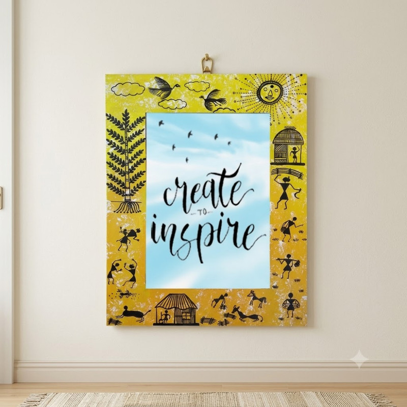 Warli Painting on Frame DIY Kit