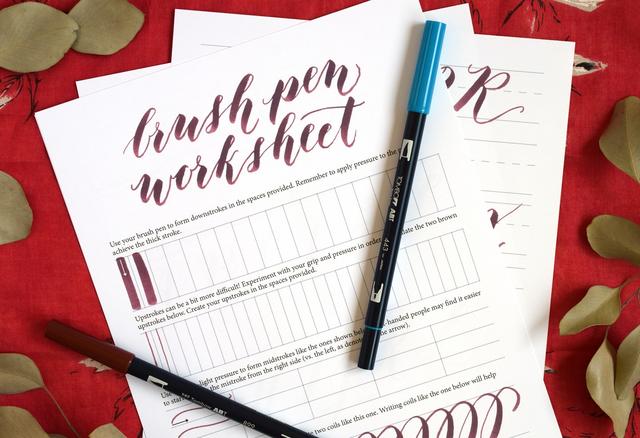 Watercolour Brush Lettering for Beginners + Faux Calligraphy Watercolour Brush Lettering for Beginners + Faux Calligraphy