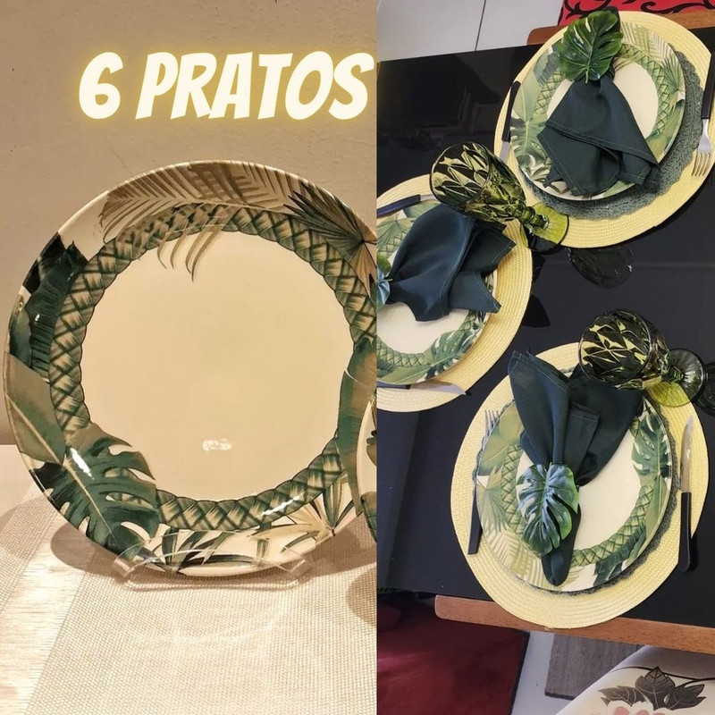 Conjunto C/ 6 Pratos Raso Coup Foliage Ø 27,5 cm