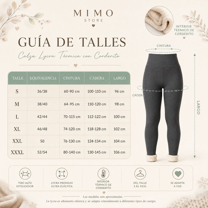 Calza corderito modelo
