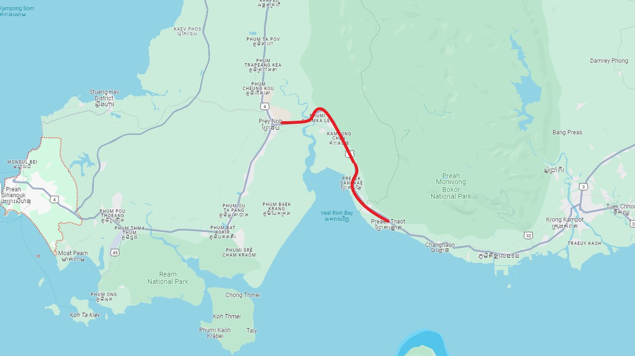 kampot to sihanoukville