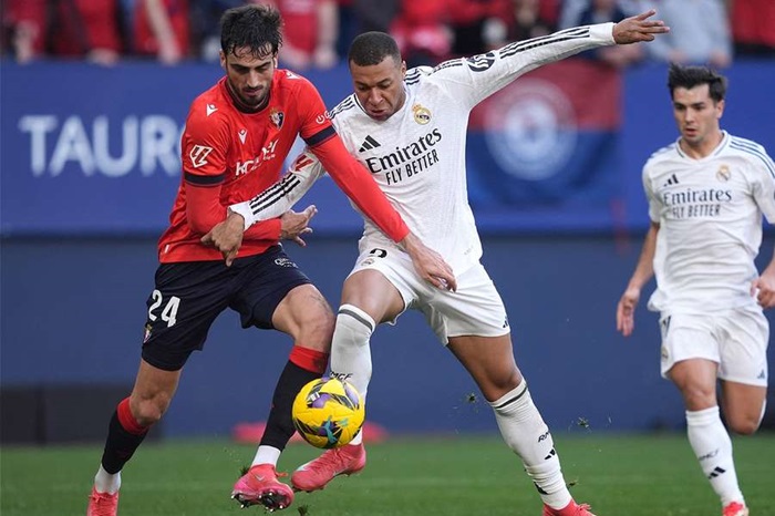 Real Madrid vs Osasuna, 02h00 ngày 20/08