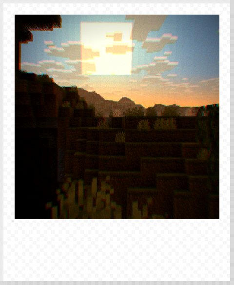 Sun with exposure 0